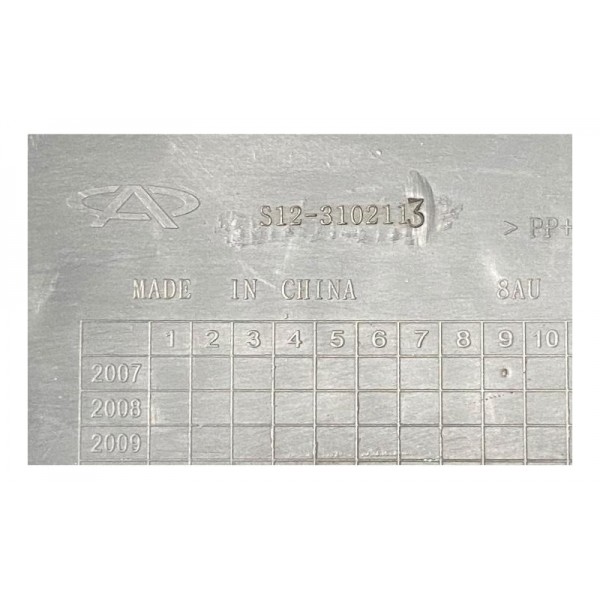 Proteção Caixa Roda Chery Face Tras Esquerdo 2012 2015 Orig