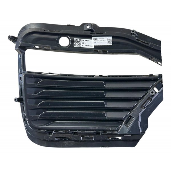 Grade Parachoque Frontal Chery Tiggo Esquerdo 2009 2014 Orig Preto