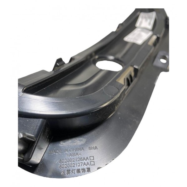 Moldura Farol Milha Tiggo 8 Pro Direito 2022 2025 Original Preto Direito