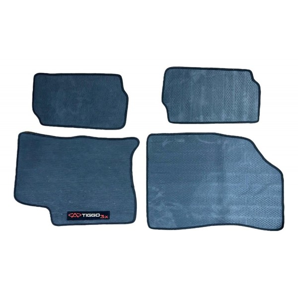 Jogo Tapete Chery Tiggo 3x 2021 A 2022 Original Preto
