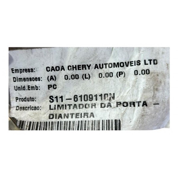 Limitador Porta Chery Qq 1.1 Traseira Esquerda 2011 A 2015