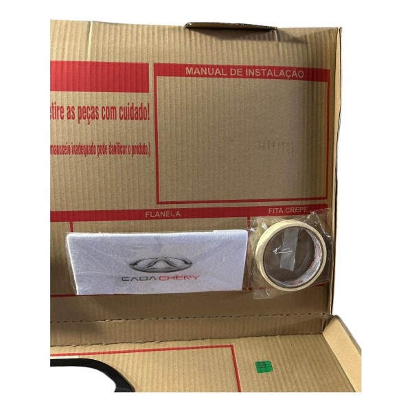 Friso Lateral Chery Tiggo 3x Original 011407251 Preto