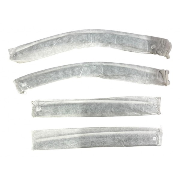 Jogo Calha De Chuva Chery Tiggo 7 Original Com Friso Cromado Preto