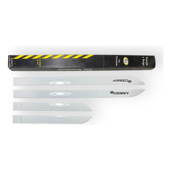 Kit Friso Arrizo 6 Branco Sólido 21 24 Cromado Porta Lateral Branco Sólido