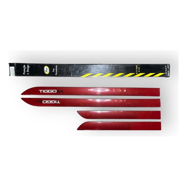 Friso Lateral Chery Tiggo 5 Vermelho Perolizado Original Vermelho
