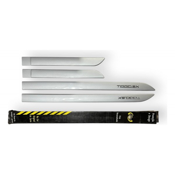 Jogo De Friso Lateral Cromado Chery Tiggo 5x Original Branco