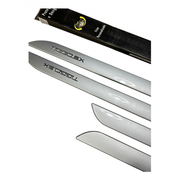 Jogo De Friso Lateral Cromado Chery Tiggo 5x Original Branco