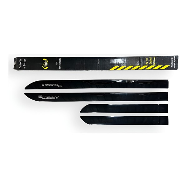 Jogo De Friso Cromado Lateral Chery Arrizo 6 Preto Original Branco