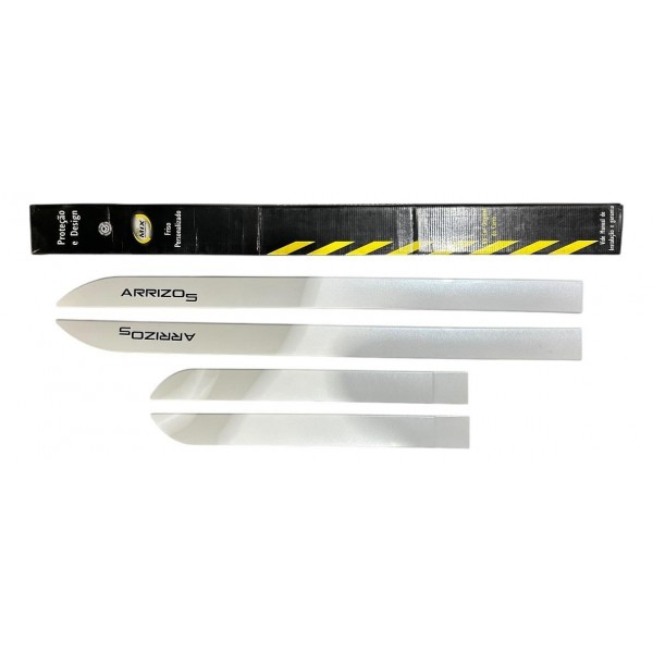 Jogo Friso Lateral Chery Arizzo 5 Branco Perolizado Original Branco