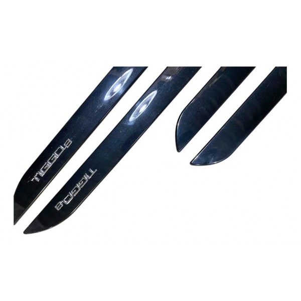 Kit Friso Lateral Tiggo 8 2020 2021 Cor Preto Cromado Orig Preto