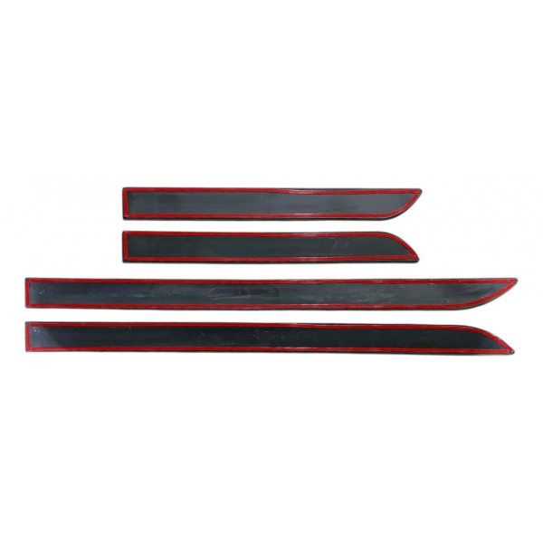 Jogo Friso Chery Tiggo 2 Preto Metálico Lateral Slim 2021 22 Preto