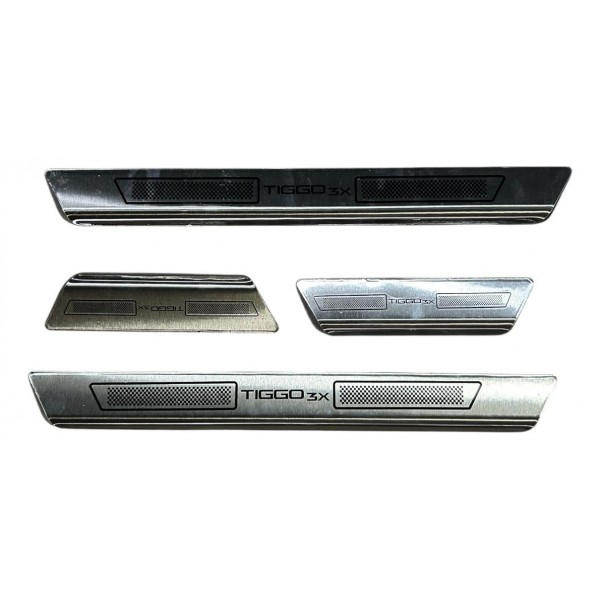 Soleira Da Porta Chery Tiggo 3x Original Prateado