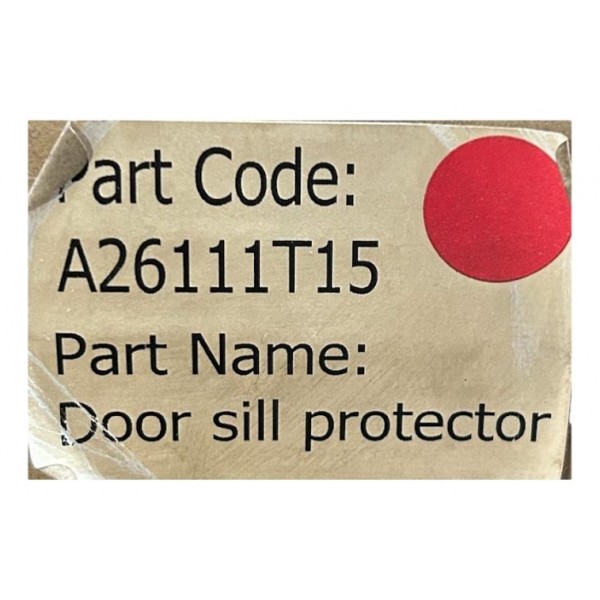 Jogo Soleira Interna Porta Chery Tiggo 7 A26111t15 Original Cinza