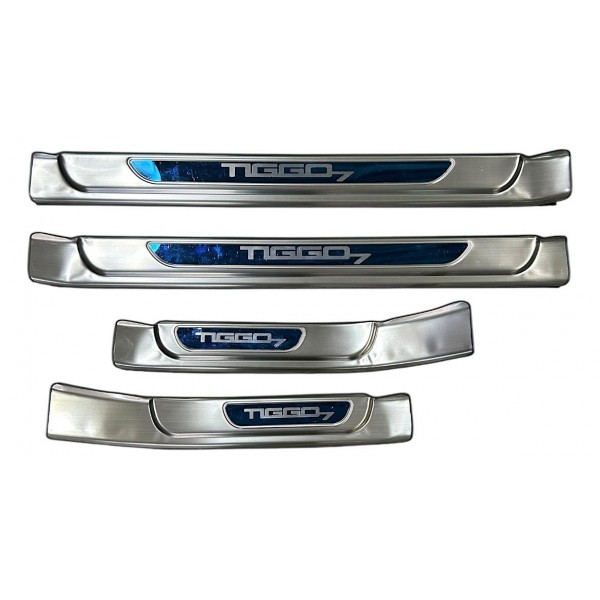 Jogo Soleira Interna Porta Chery Tiggo 7 A26111t15 Original Cinza