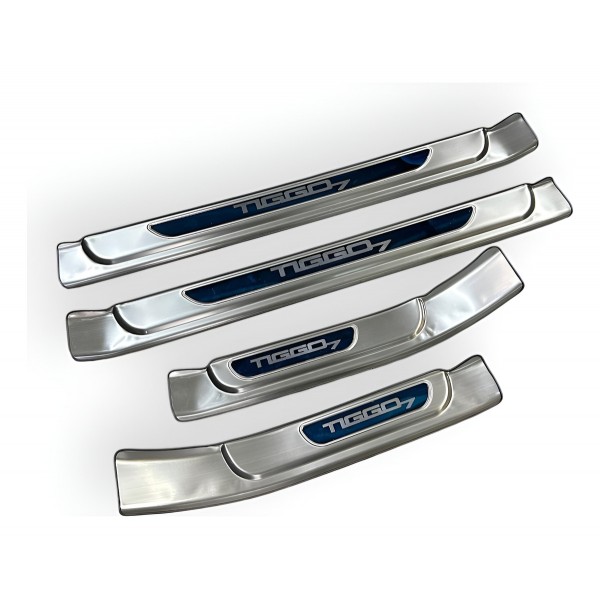 Jogo Soleira Interna Porta Chery Tiggo 7 A26111t15 Original Cinza