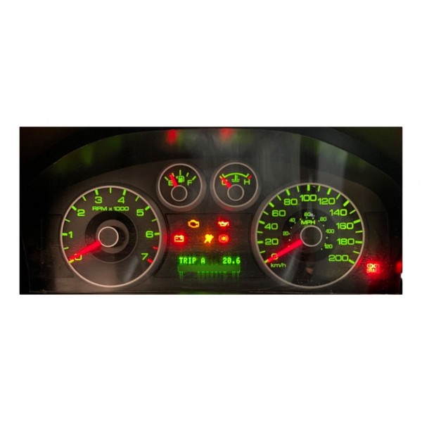 Painel De Instrumentos Velocímetro Ford Fusion 2007 A 2009 Preto