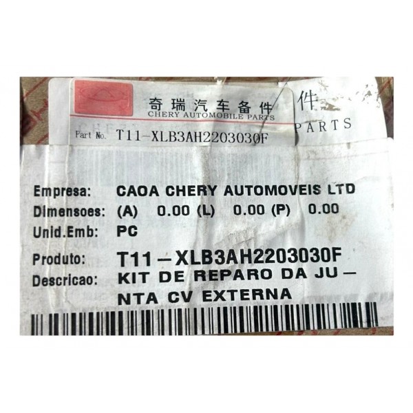 Junta Homocinetica Chery Tiggo Fl Automático 2014 Original