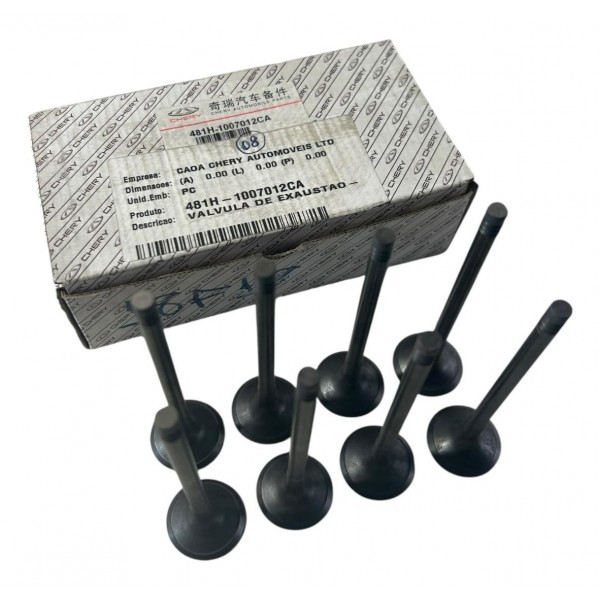 Válvula De Exaustão Chery Tiggo 2.0 8 Unidades Original