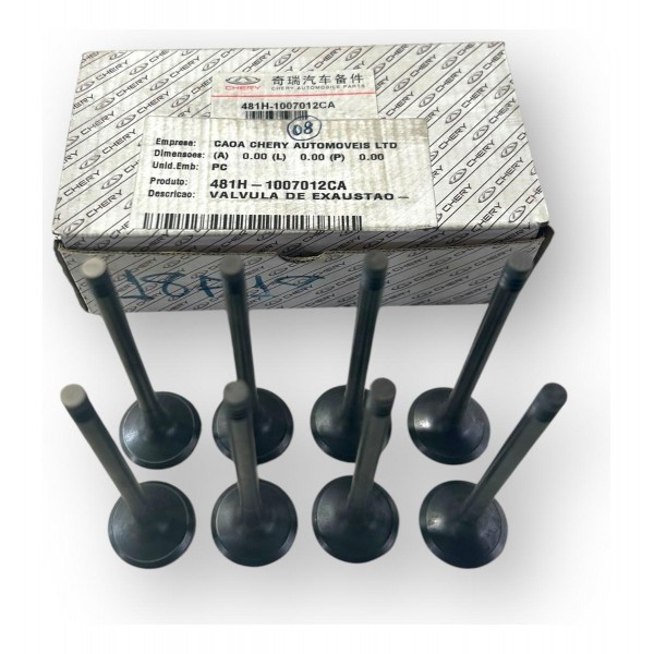 Válvula De Exaustão Chery Tiggo 2.0 8 Unidades Original