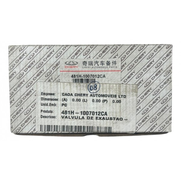 Válvula De Exaustão Chery Tiggo 2.0 8 Unidades Original