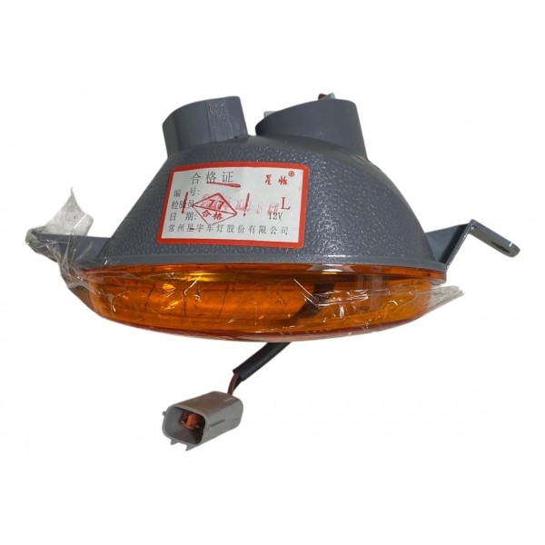 Seta Pisca Chery Qq Dianteiro Direito Original 2011 2013 Cinza E Laranja