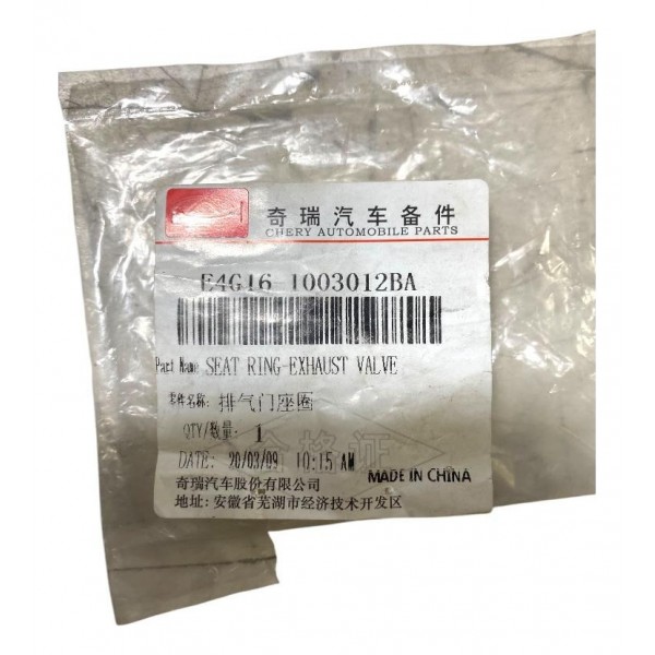 Assento Válvula De Escape Chery Arrizo 6 Orig E4g161003012ba