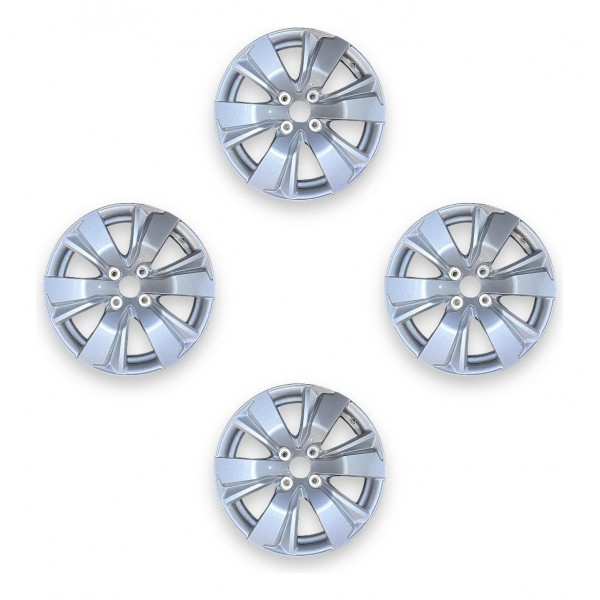 Jogo De Rodas Aro 16 Peugeot 2008 2015 A 2019 Original Nova Prateado