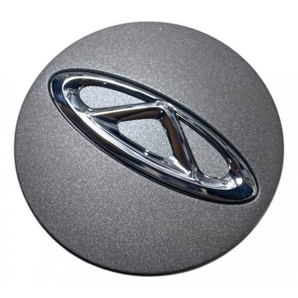 Calota Miolo Roda Aro 16 17 Chery Tiggo 2 3 4 5 7 X Original Cinza-escuro