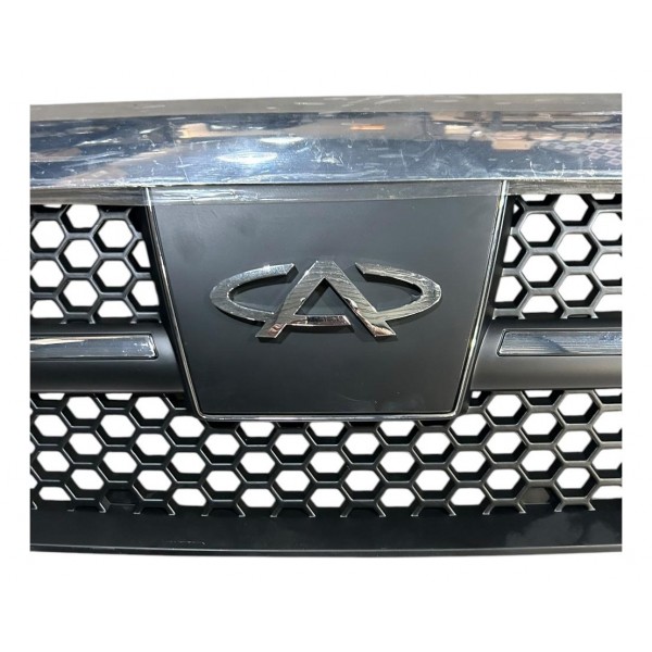 Grade Com Emblema Chery Tiggo 1 Dianteira 2009 A 2012 Preto