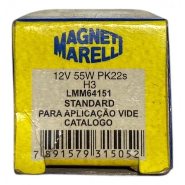 Lâmpada Carro Magneti Marelli Standard H3 12v 55w Pk22s