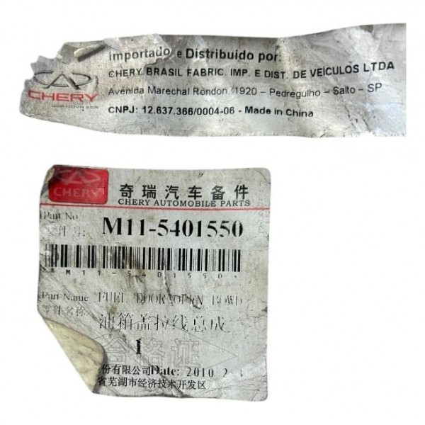 Cabo Abertura Portinhola Tanque Chery Cielo Sedan Original