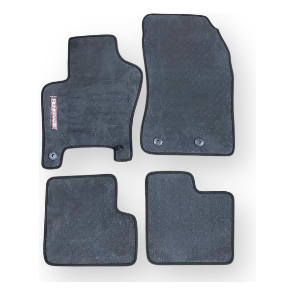 Tapete Carro Logo Jeep Renegade 2015 2019 Borracha Preto