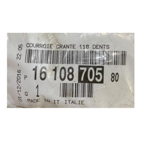Correia Dentada 118 Dentes Peugeot 3008 2010 2015 1610870580