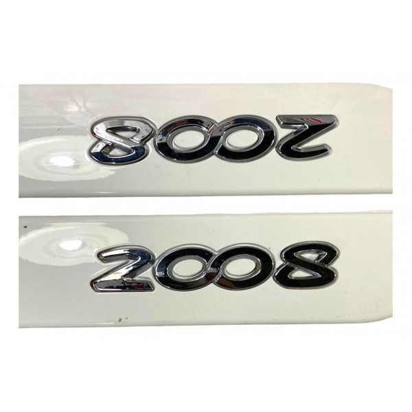 Jogo De Friso Lateral Peugeot 2008 Blanc Banquise Original Branco