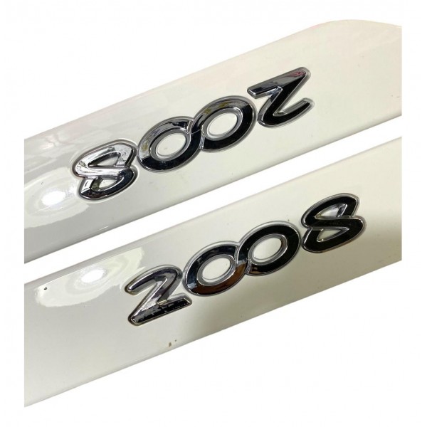 Jogo De Friso Lateral Peugeot 2008 Blanc Banquise Original Branco