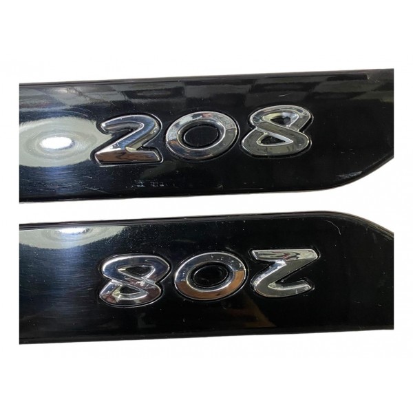 Jogo Friso Lateral Peugeot 208 Noir Perla Lbrp005572 Orig Preto