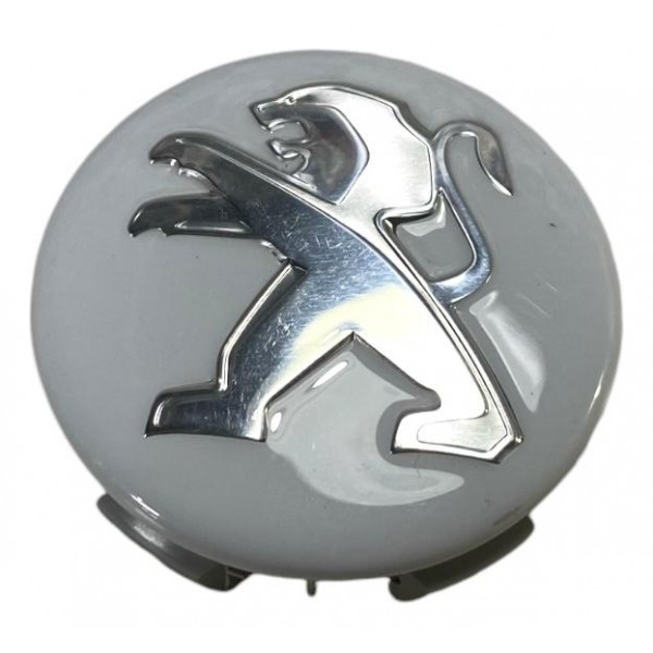 Calota Miolo Central Peugeot 208 308 408 Original 9672558477 Branco