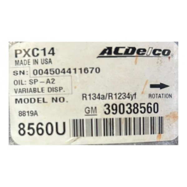 Compressor Gm Chevrolet Cruze Sport 1.4 2017 Original