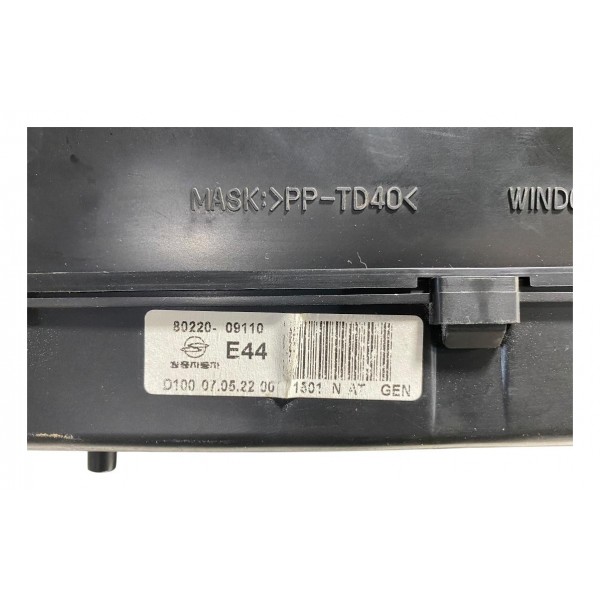 Painel De Instrumentos Ssangyong Kyron 2009 8022009110 Preto