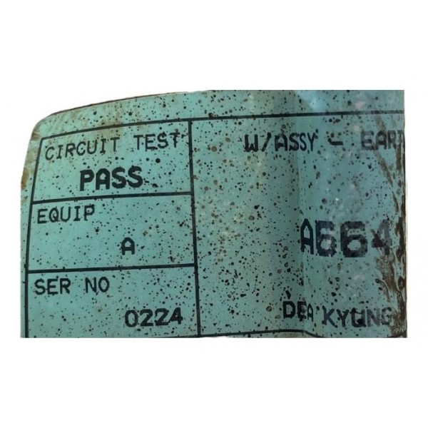 Cabo Negativo Bateria Ssangyong Kyron 2.7 2009 A6641510120