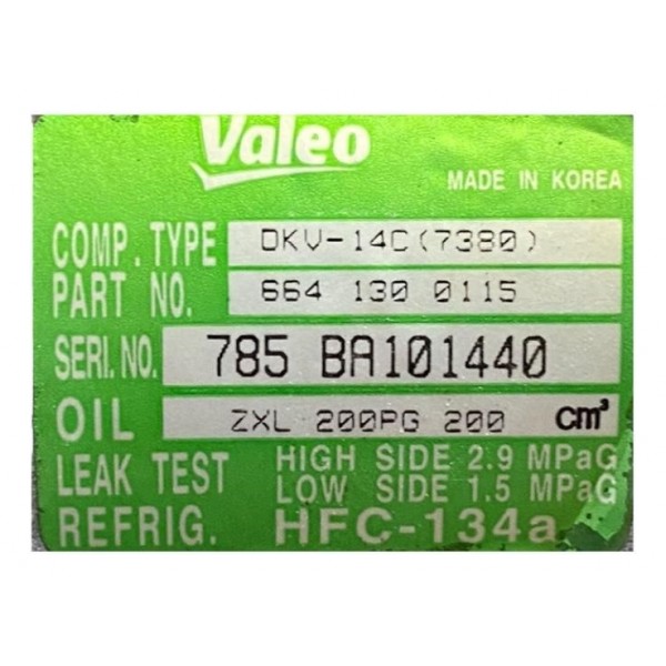 Compressor De Ar Condicionado Ssangyong Kyron 2.7 6641300115