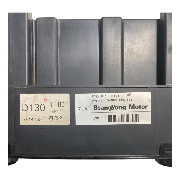 Painel Comando Ar Condicionado Kyron 2009 6870009070