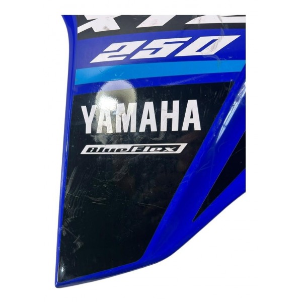 Carenagem Lateral Yamaha Tz250 Lander Esquerdo Azul Azul
