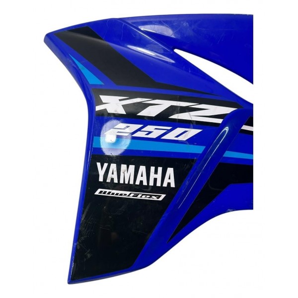 Carenagem Lateral Yamaha Tz250 Lander Esquerdo Azul Azul
