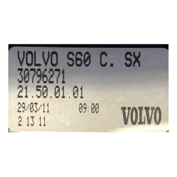 Lanterna Tampa Volvo S60 Traseira Esquerdo 2011 2013 Origin Esquerdo/motorista Vermelho