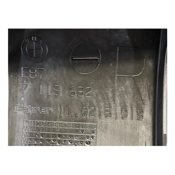 Encosto Banco Bmw 118 120i E87 2010 Traseiro Direito Preto