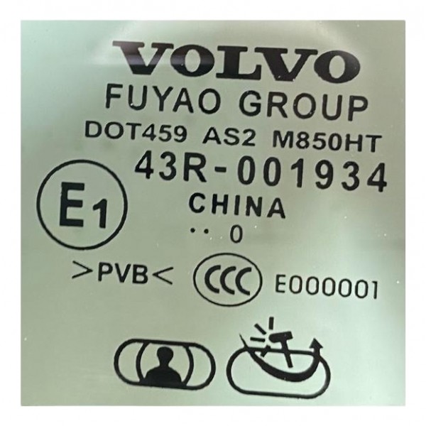 Vidro Fixo Volvo S60 Traseiro Direito T5 2011 Orig 43r001934