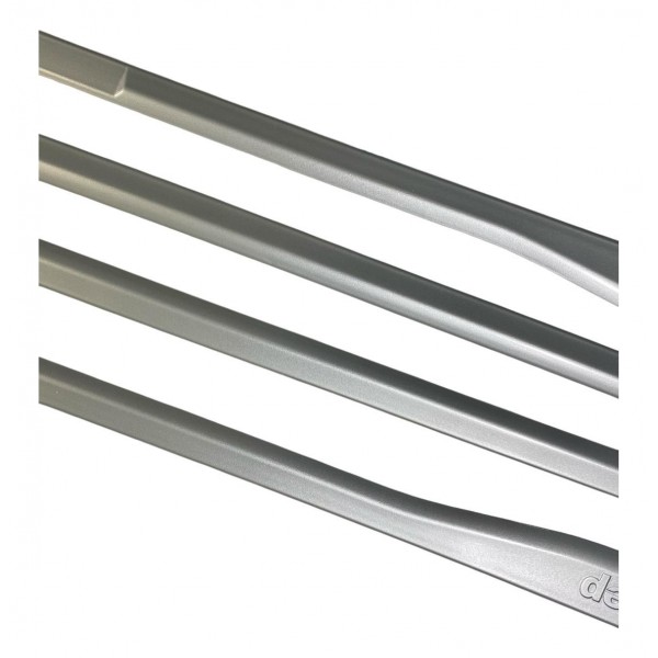 Jogo Friso Lateral Pintado Compass Logo Jeep Prata Melfi Prateado