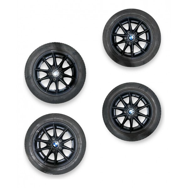 Jogo De Rodas Aro 16 Bmw 118i 2010 / 2011 / 2012 Original Preto