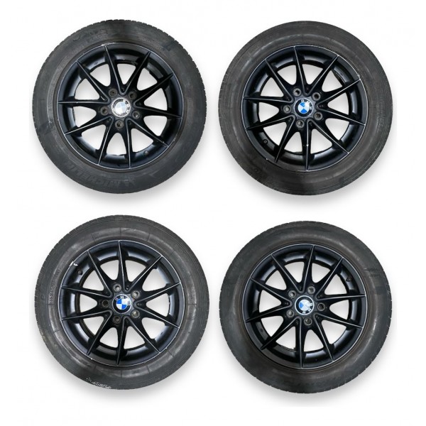 Jogo Rodas Aro 16 Liga Leve Bmw 118i 2010 / 2012 Original Preto